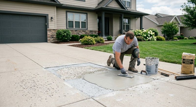Driveway Spalling Repair in West Des Moines, IA