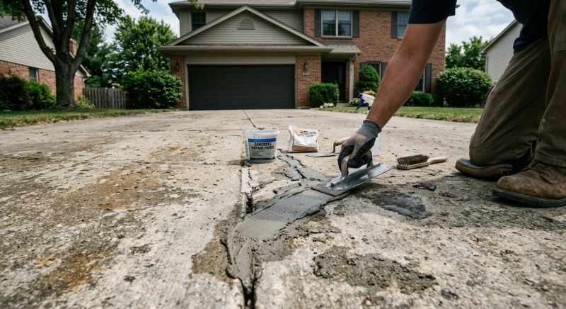 Driveway Slab Repair in Des Moines, IA