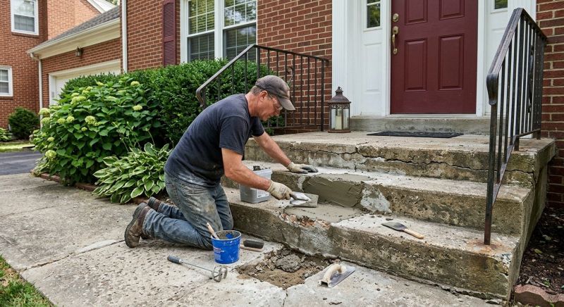 Entryway Concrete Repair in Corpus Christi, TX